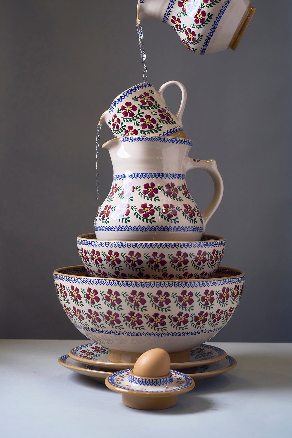 Nicolas Mosse POTTERY チューリップ柄の手書き陶器のボウル 【公式通販】