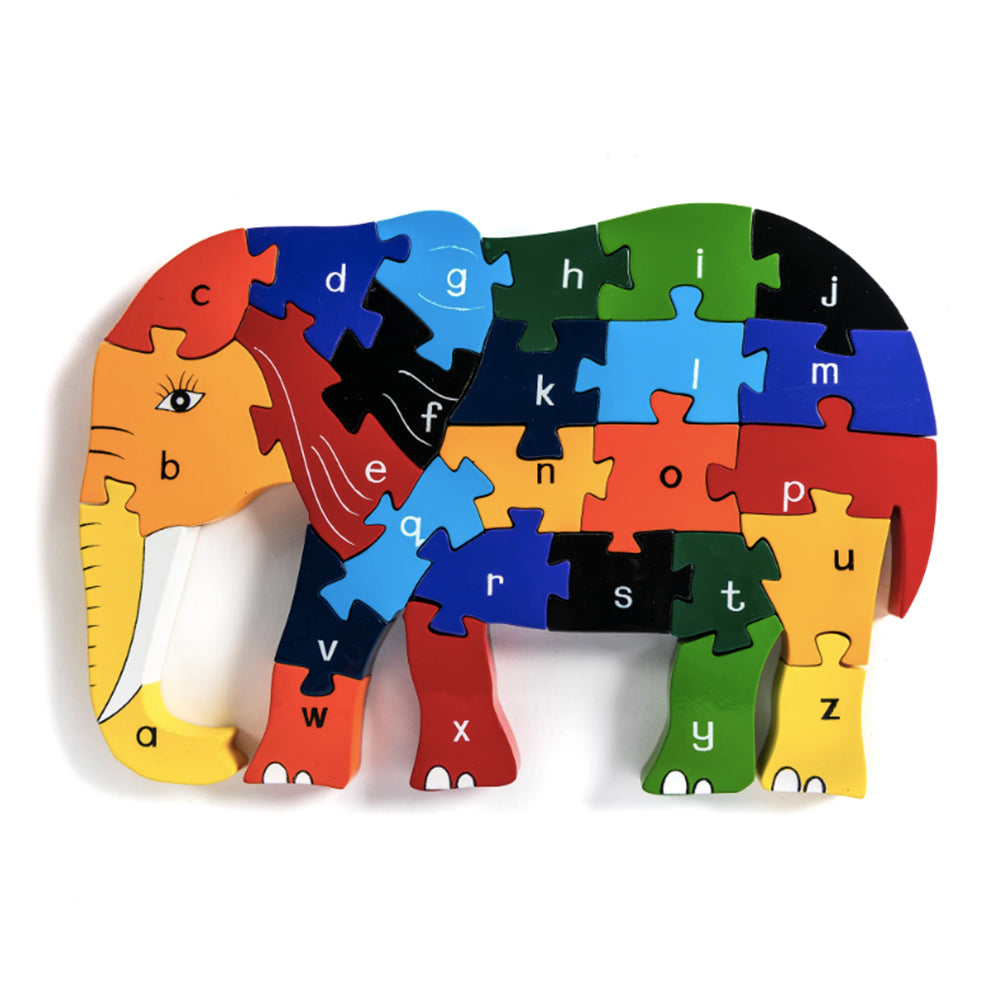 Alphabet elephant jigsaw puzzle