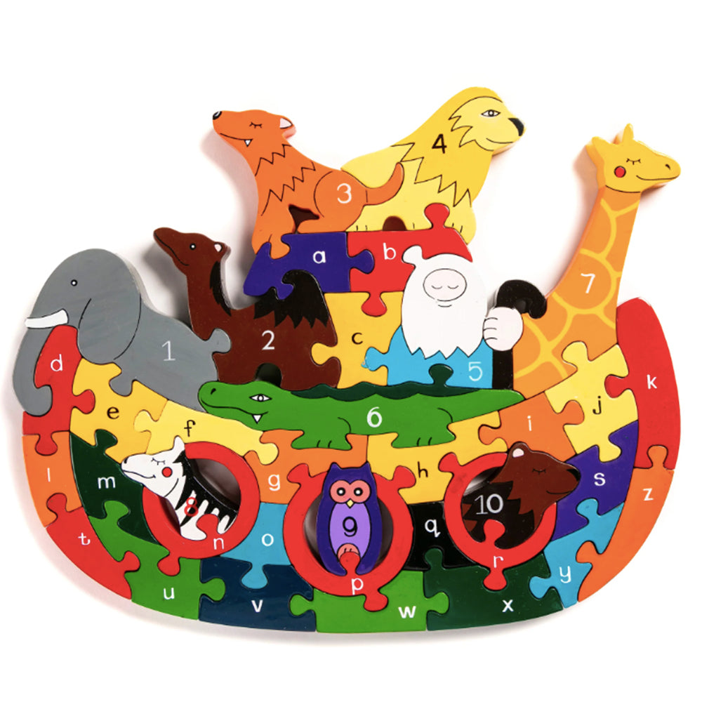 Noah's Ark alphabet jigsaw puzzle