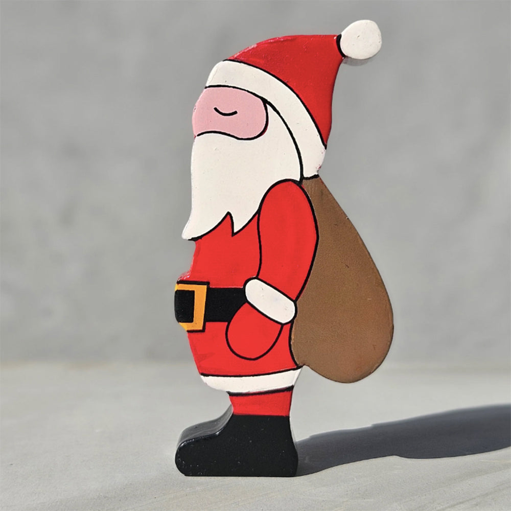 Santa Claus wooden magnet