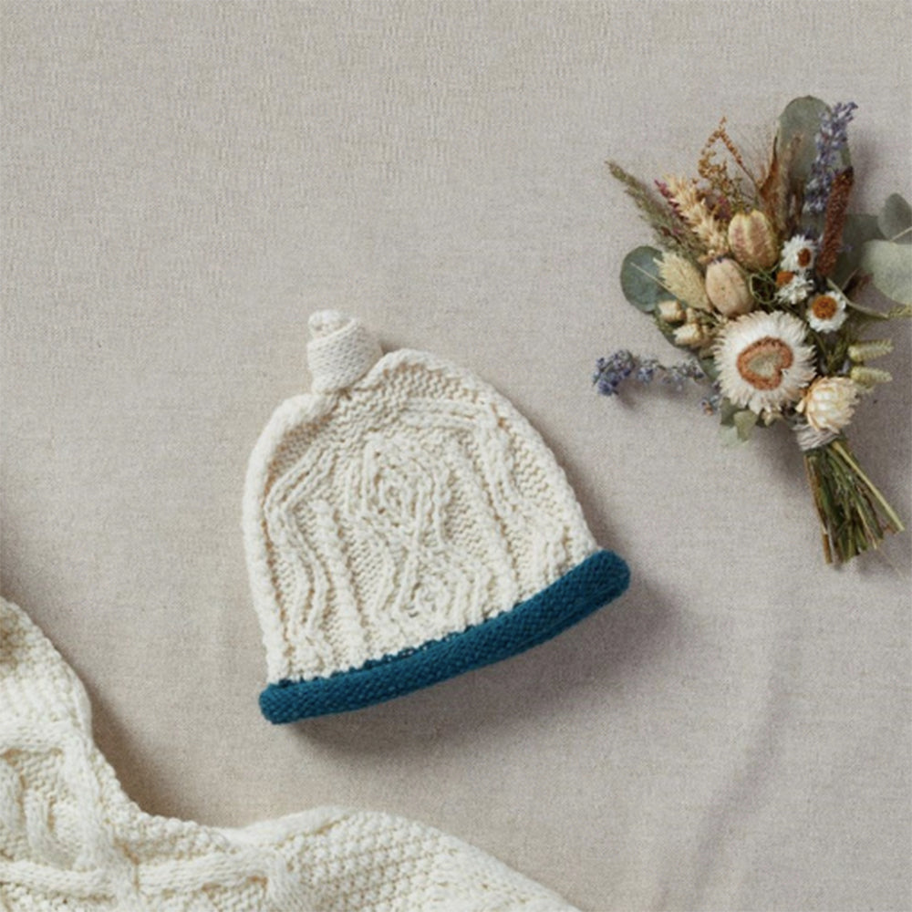 Irish Baby Hat Merino Wool