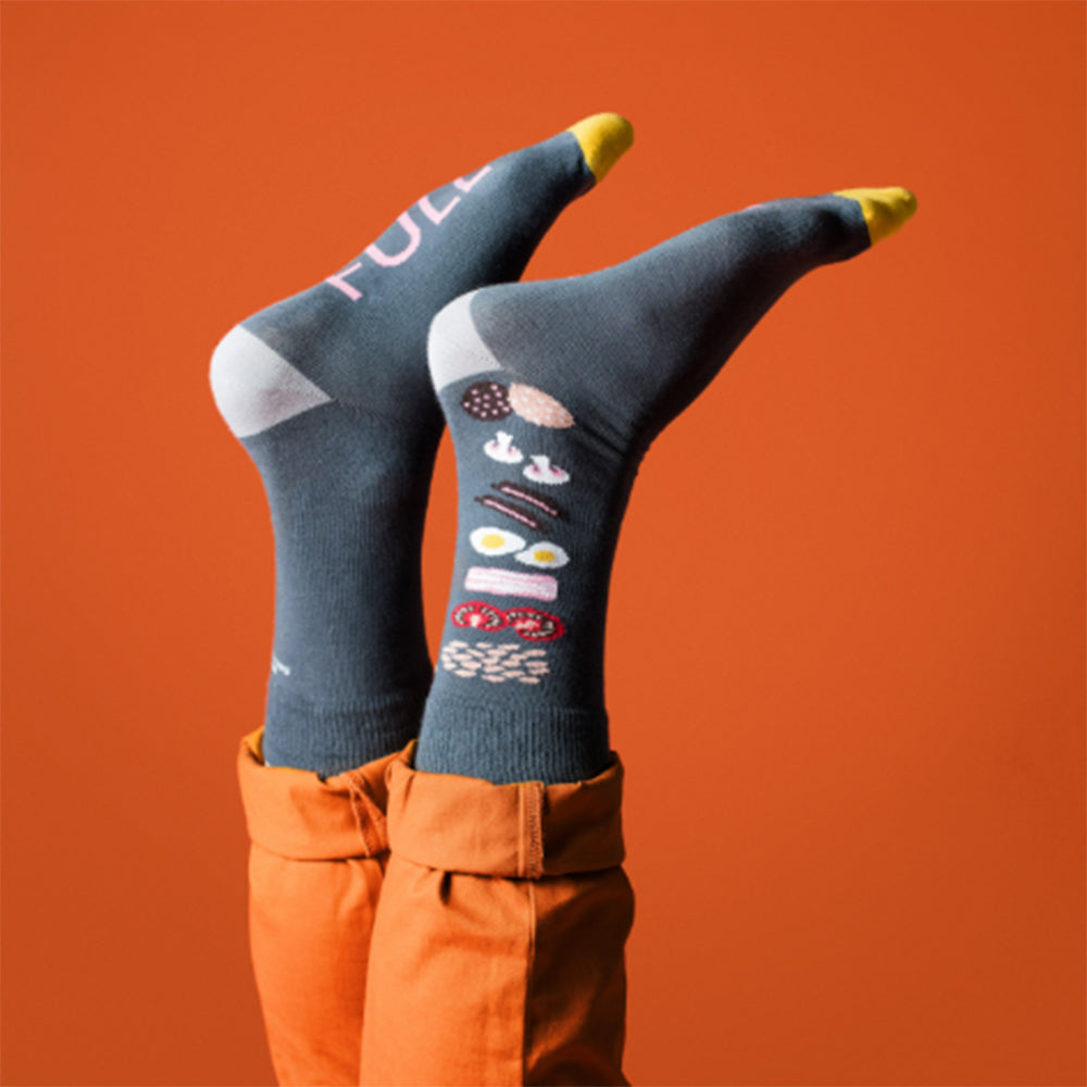 Full Irish breakfast socks by Socksciety