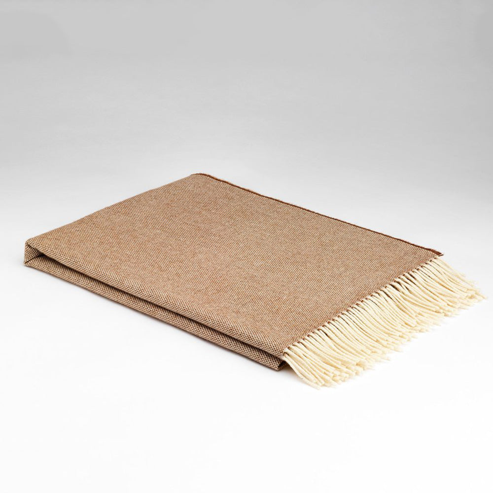 irish lambswool blankets in butterscotch