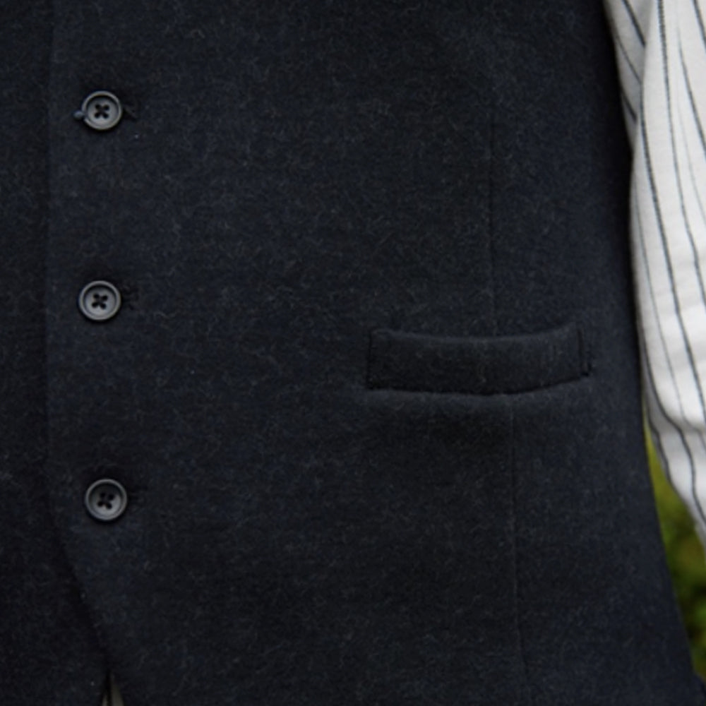 black irish tweed waistcoat 