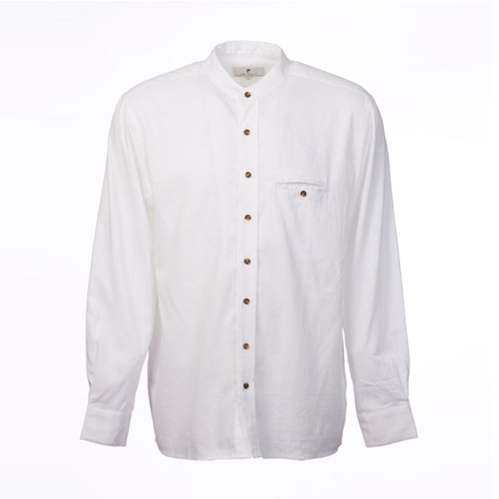 irish linen shirt in white