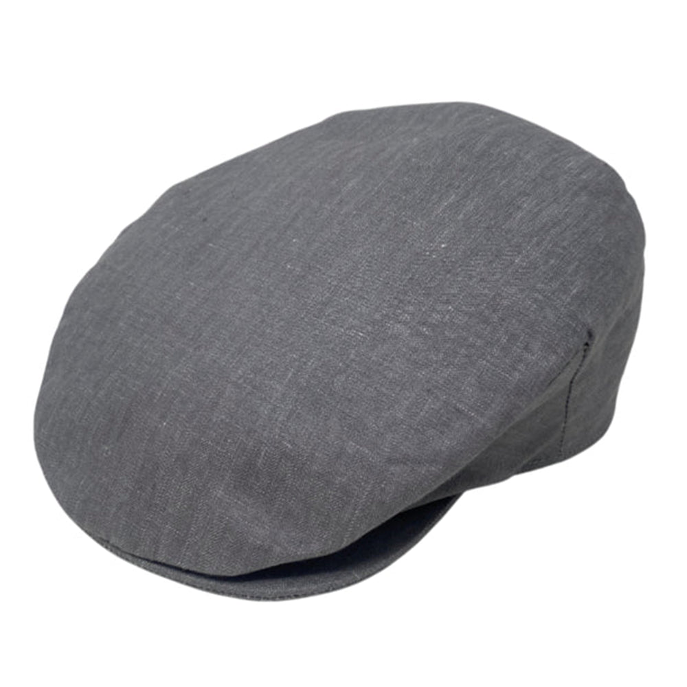 Vintage gray linen cap