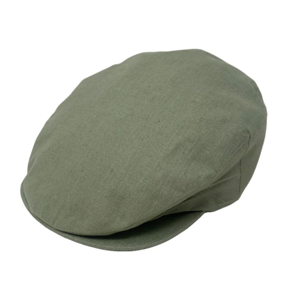 Vintage Linen Cap - Green