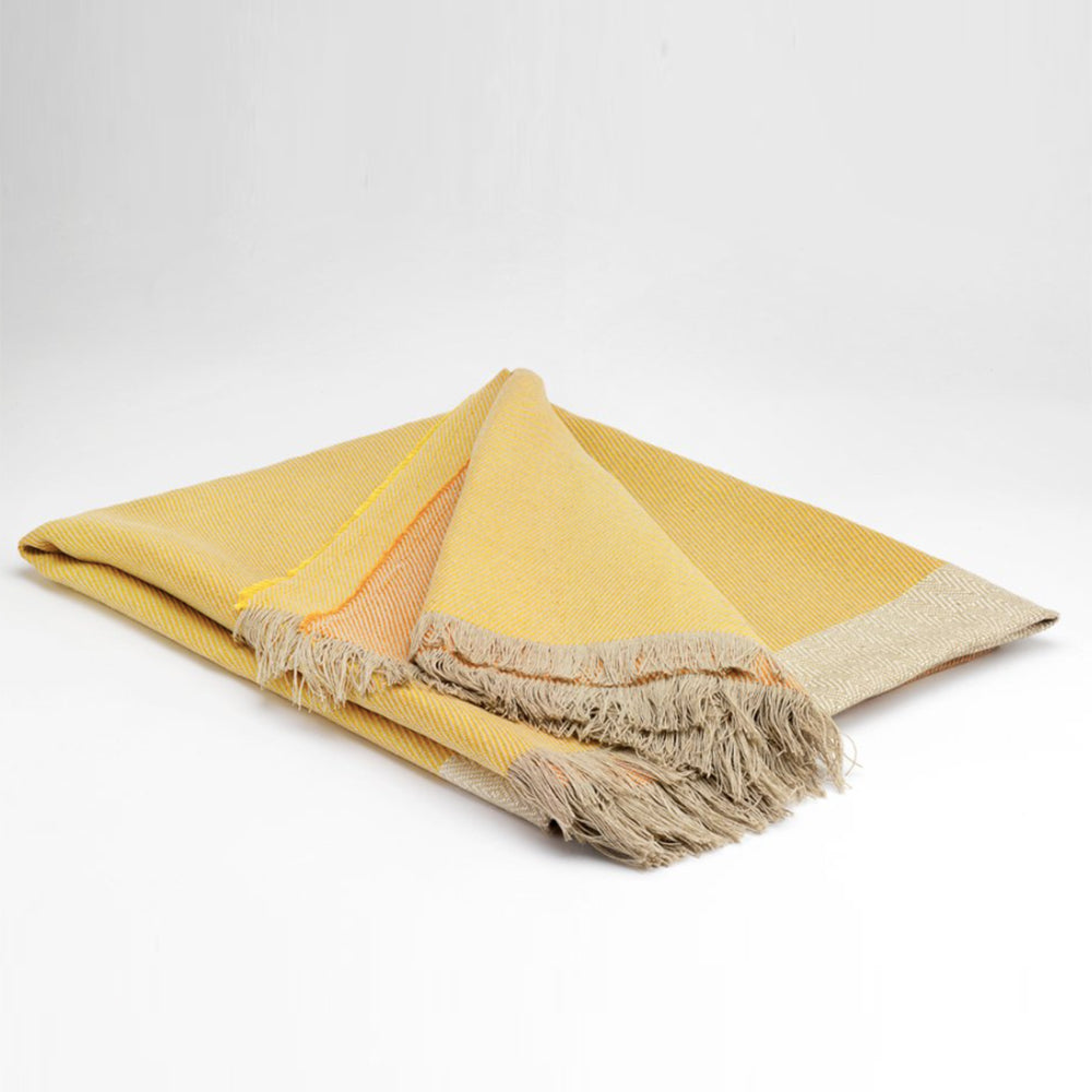 irish linen throw blanket block colour