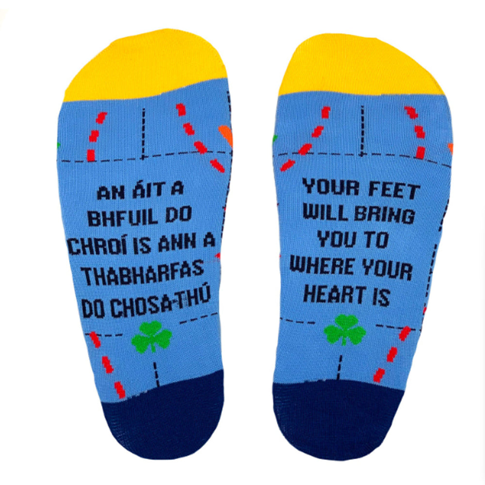 Irish socks with quote