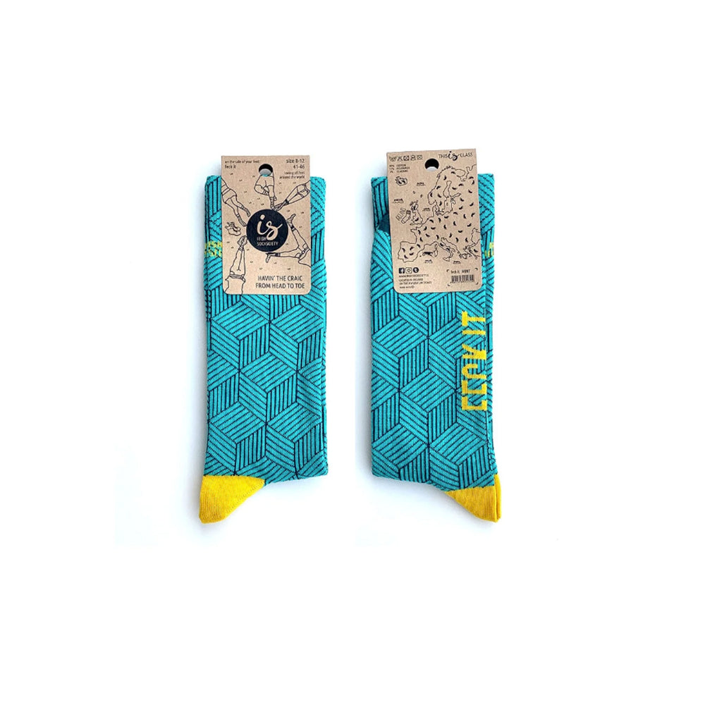 Fun Colorful 100% Cotton Irish Socks