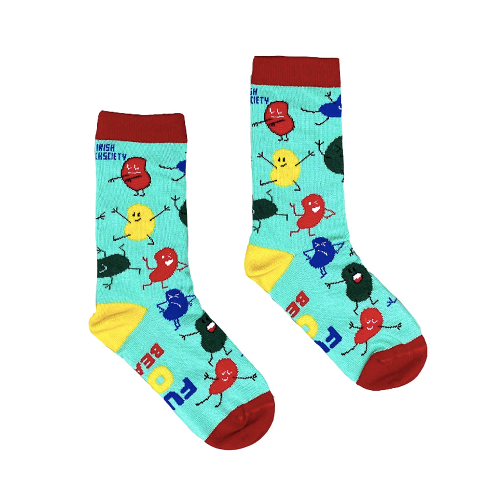 Fun Colorful 100% Cotton Irish Socks