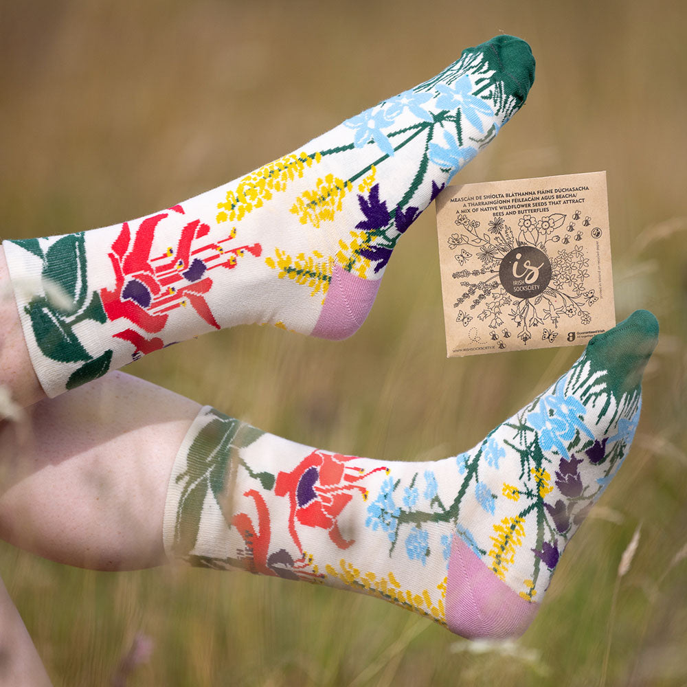 Fun Colorful 100% Cotton Irish Socks