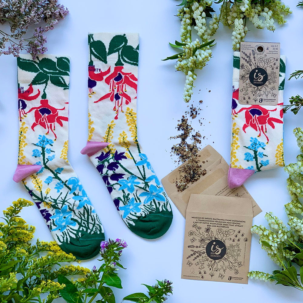 Fun Colorful 100% Cotton Irish Socks