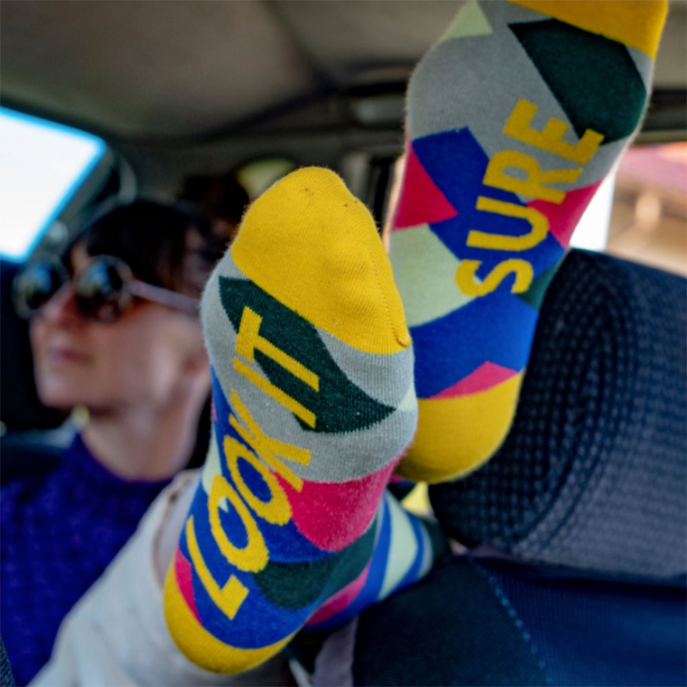 fun colourful 100% cotton irish socks