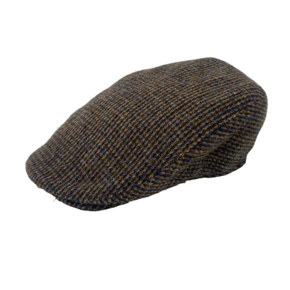 Irish Tweed Flat Cap Brown Check