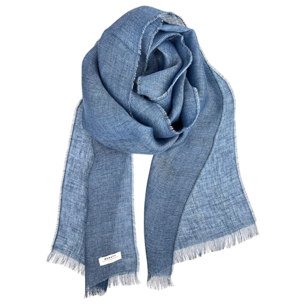 Linen Scarf in Denim