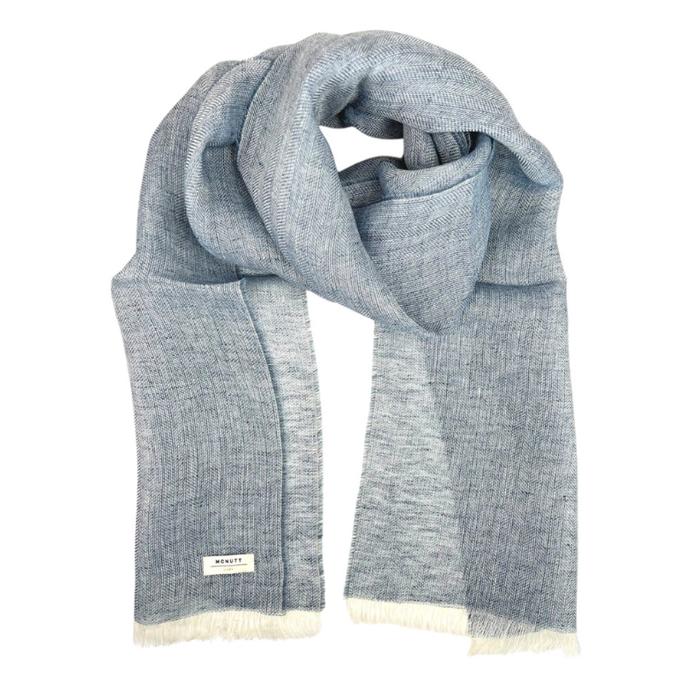 Irish Linen Scarf In Dove