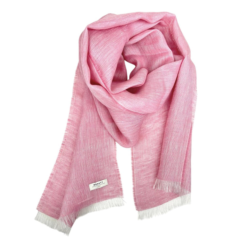 Linen Scarf in Pale Pink