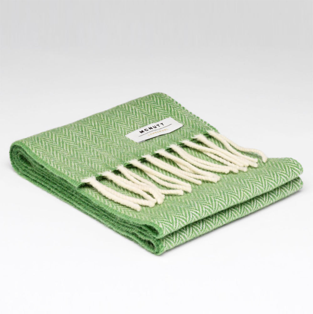 Golf Green Irish Childrens Wool Scarf