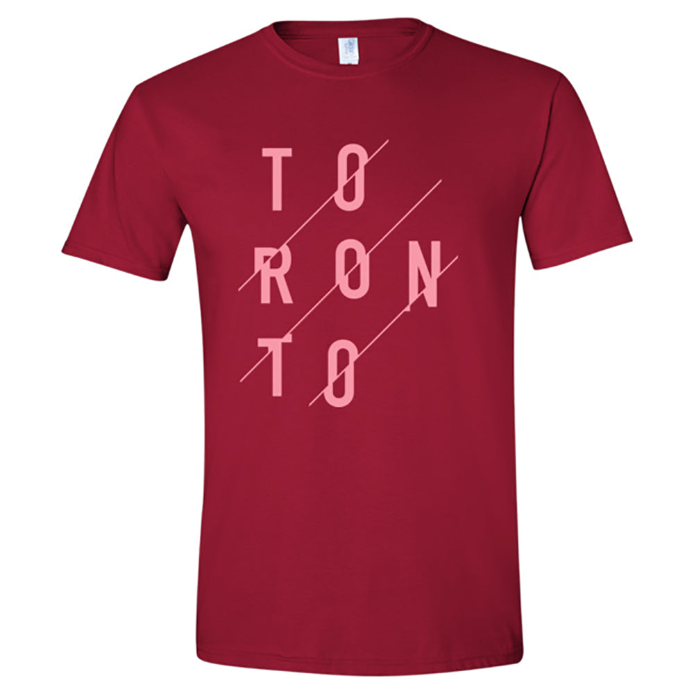 Toronto T-shirt with diagonal lines