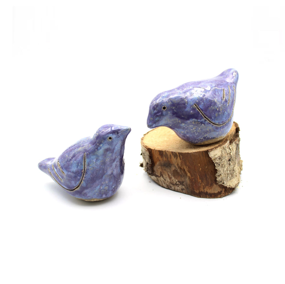 Square purple Love Birds by Anita Reynolds