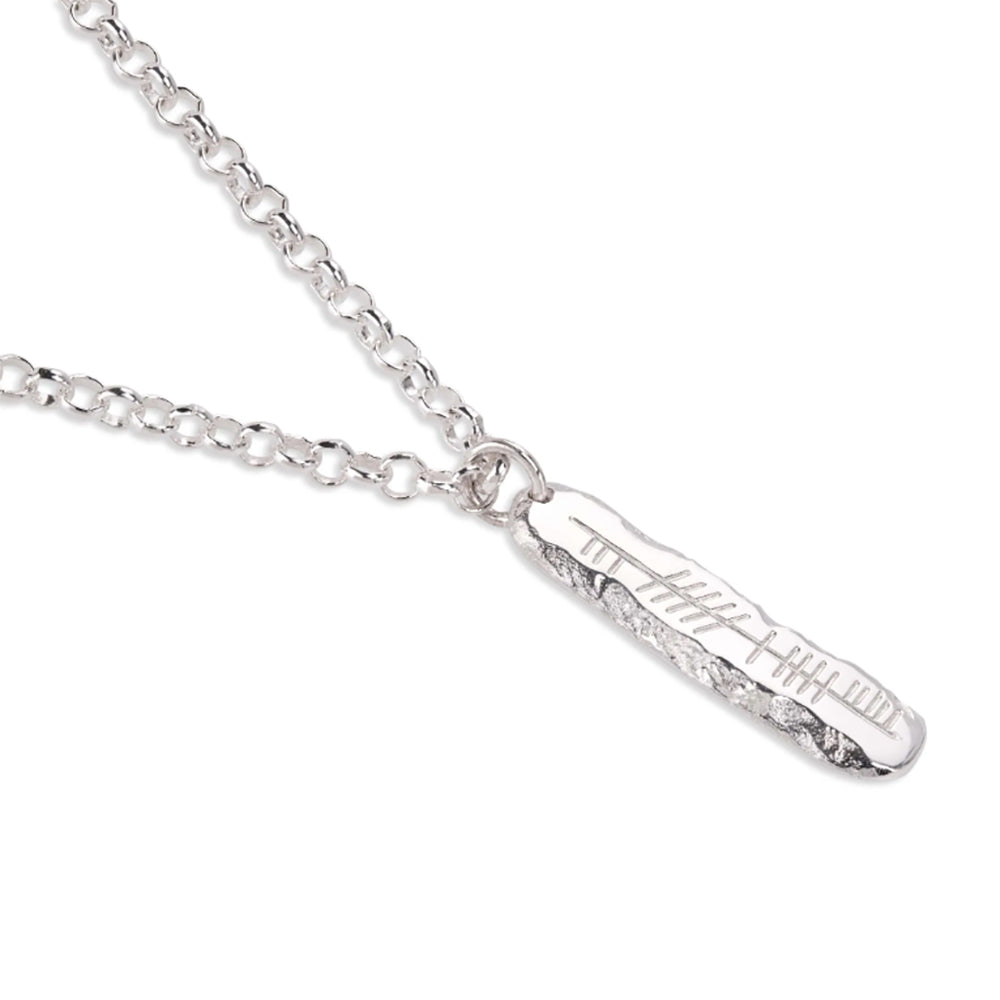 Garrett Mallon Neart Strength Pendant Bar Necklace
