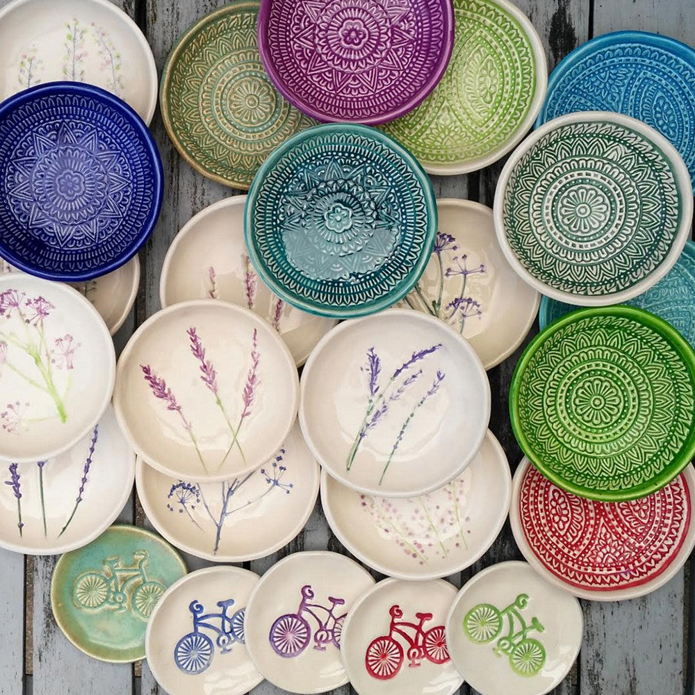 Variety of decorative ceramic bowls