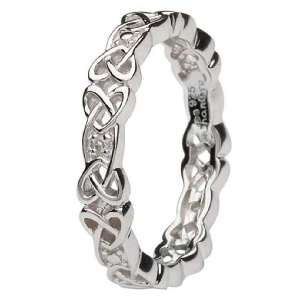 Diamond Celtic Irish Ring