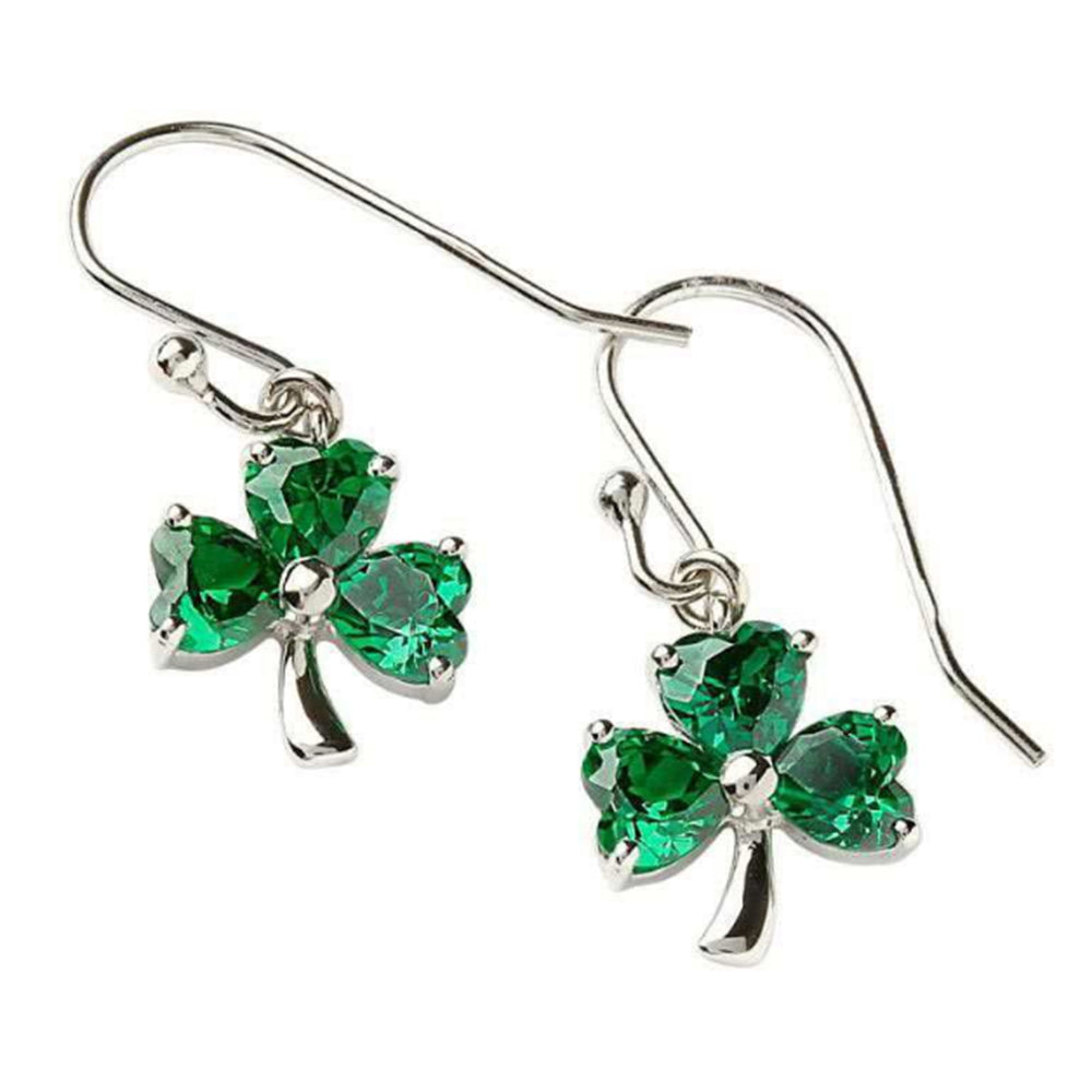 Irish Made Green Shamrock Earrings Toronto