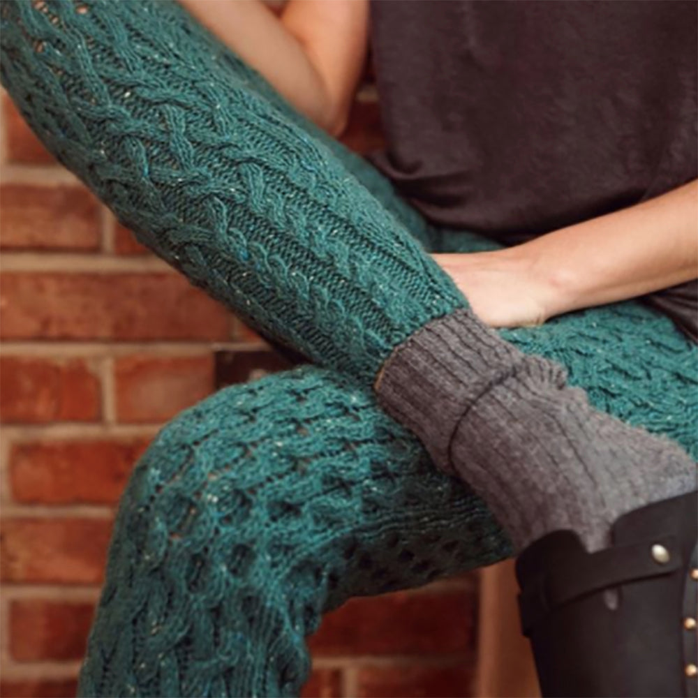 Irish Knit Cable Leggings - Merino Cashmere