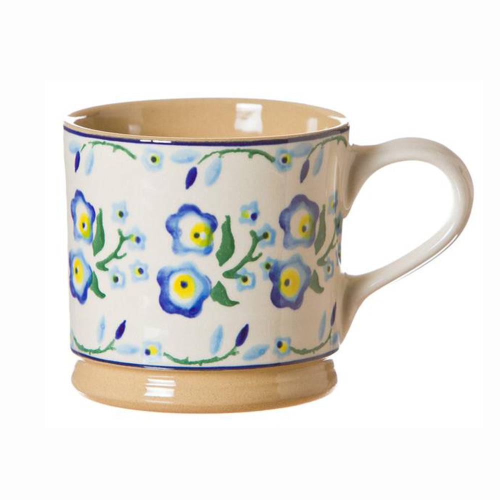 Forget-Me-Not spongeware mug by Nicholas Mosse Pottery