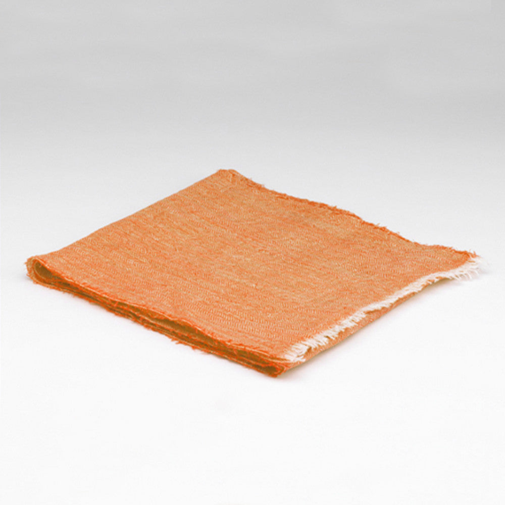 Linen Scarf In Nectarine