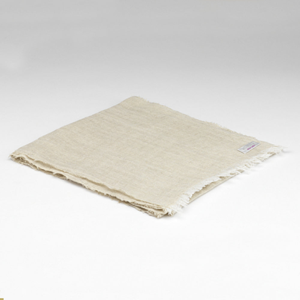 Irish Linen Scarf in Oatmeal