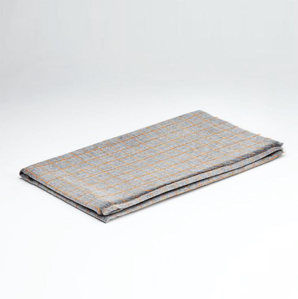 Orange Window Pane - Cashmere Lambswool Scarf