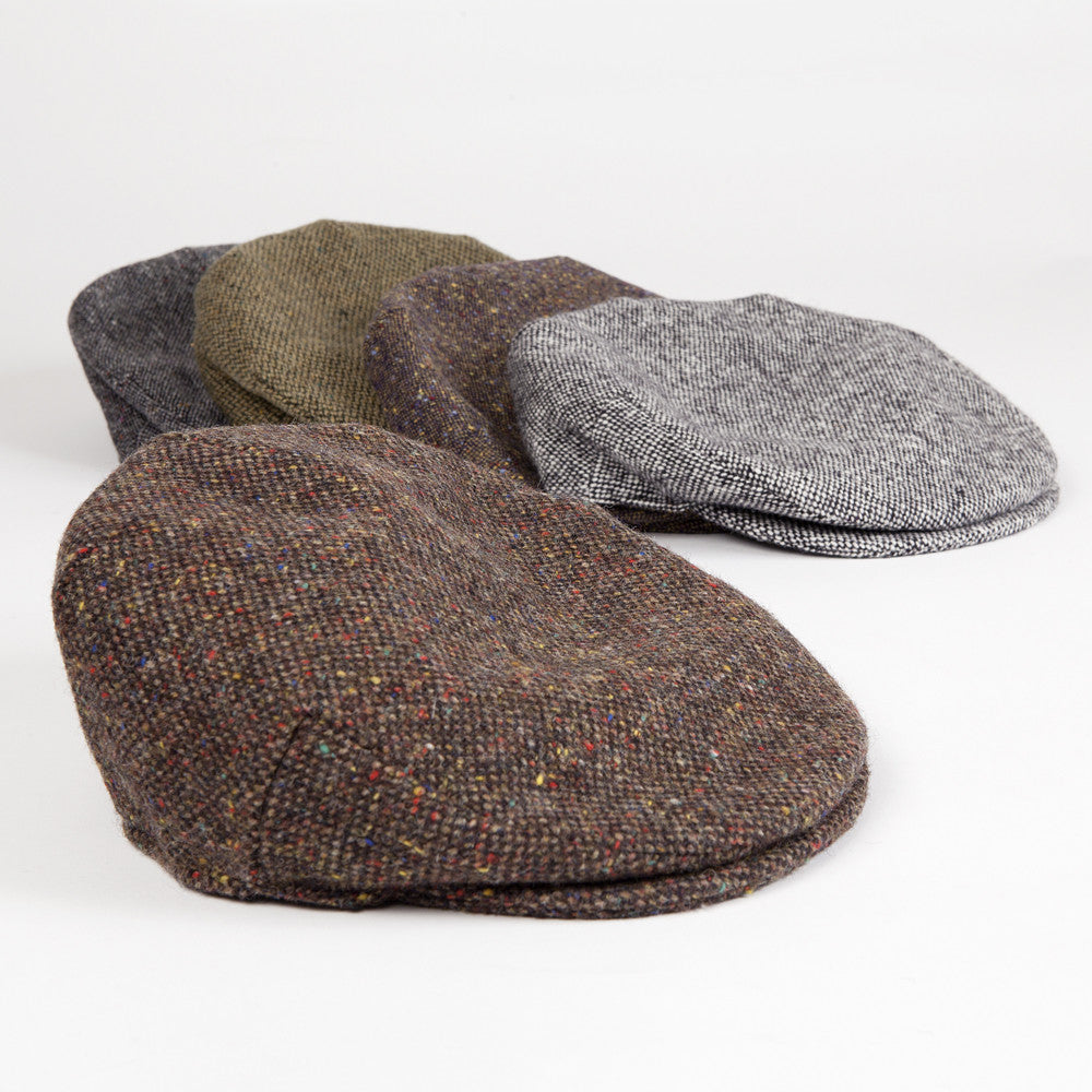 Traditional Irish Tweed Cap (Solid Colour)