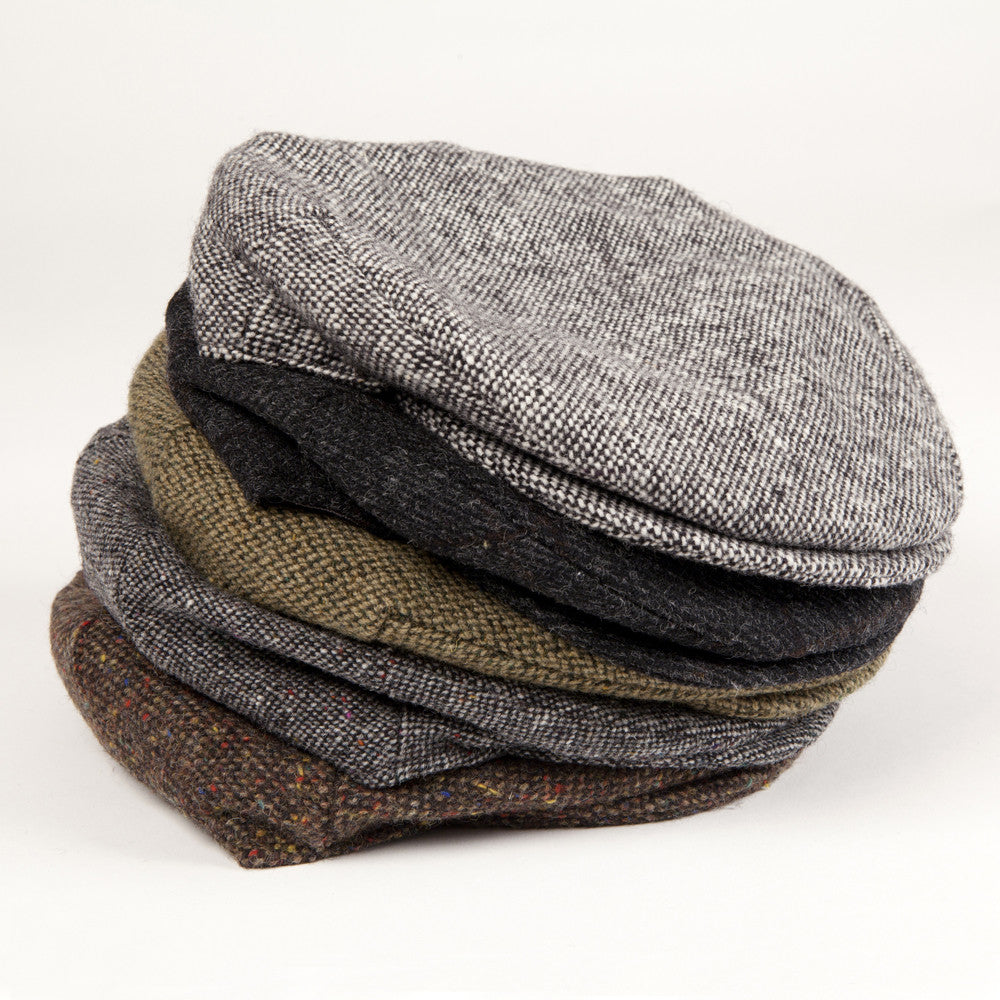 Traditional Irish Tweed Cap (Solid Colour)