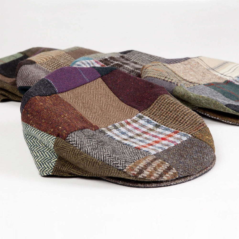 Patchwork tweed cap collection
