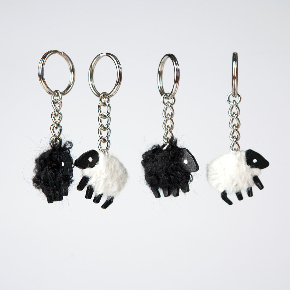 black and white sheep.