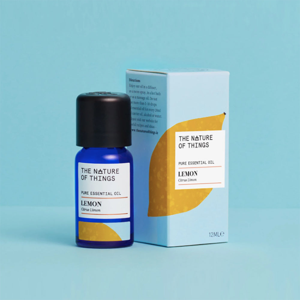 Square Lemon Essential Oil Bottle