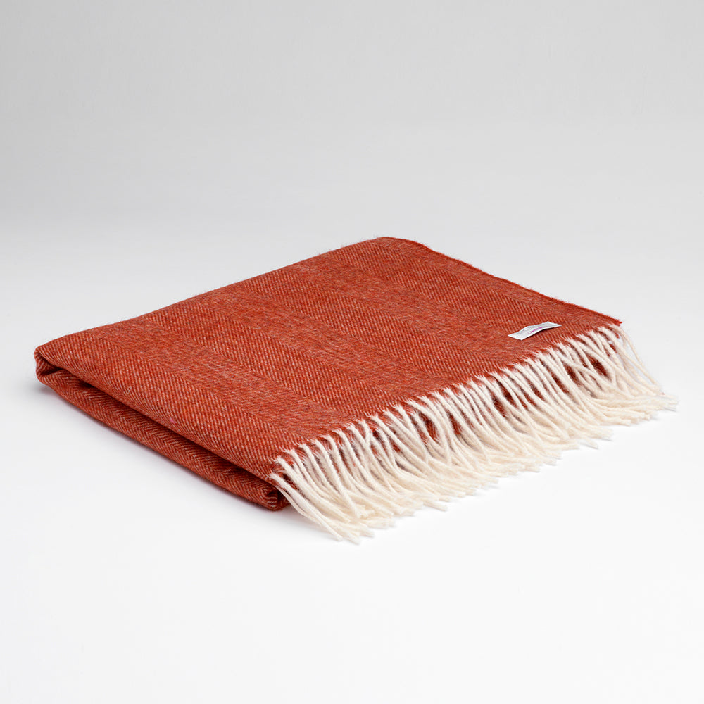 irish lambswool pashmina in tabasco