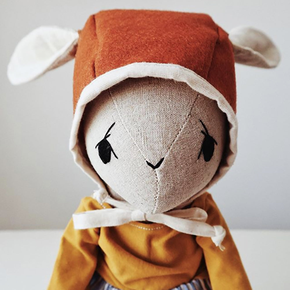 Handmade Irish Linen Kids Bunny Doll
