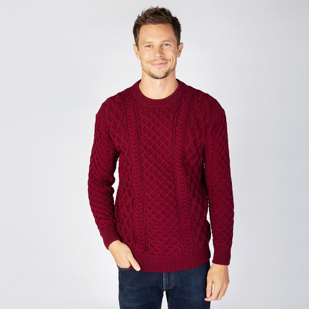 Claret Blasket Sweater - Men's A653 - Large