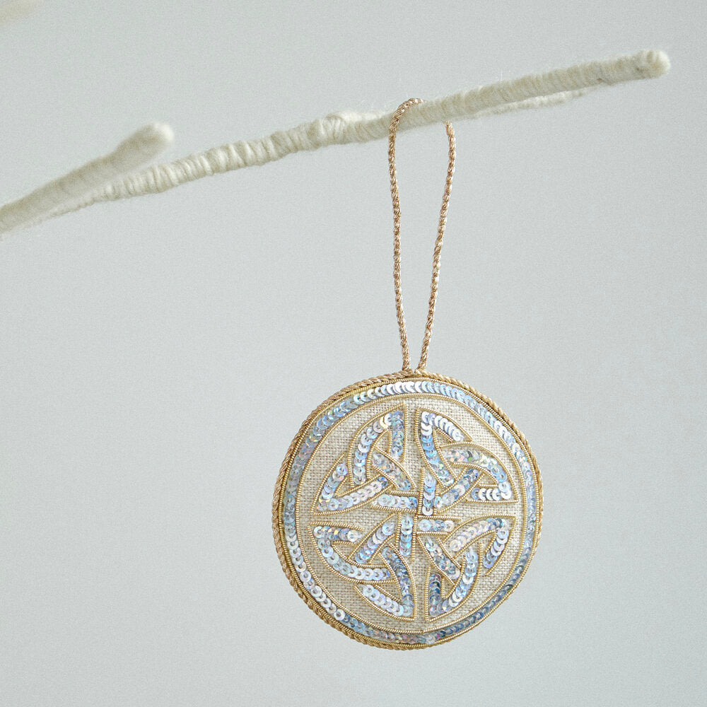 Square Celtic Trinity knot ornament