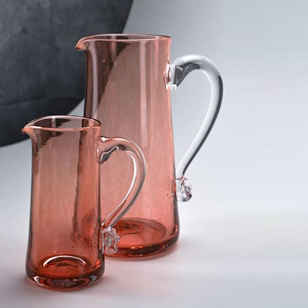 copper coloured glass pitcher