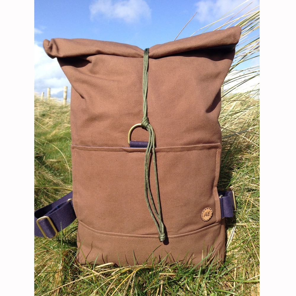 Irish Canvas Rolltop Backpack