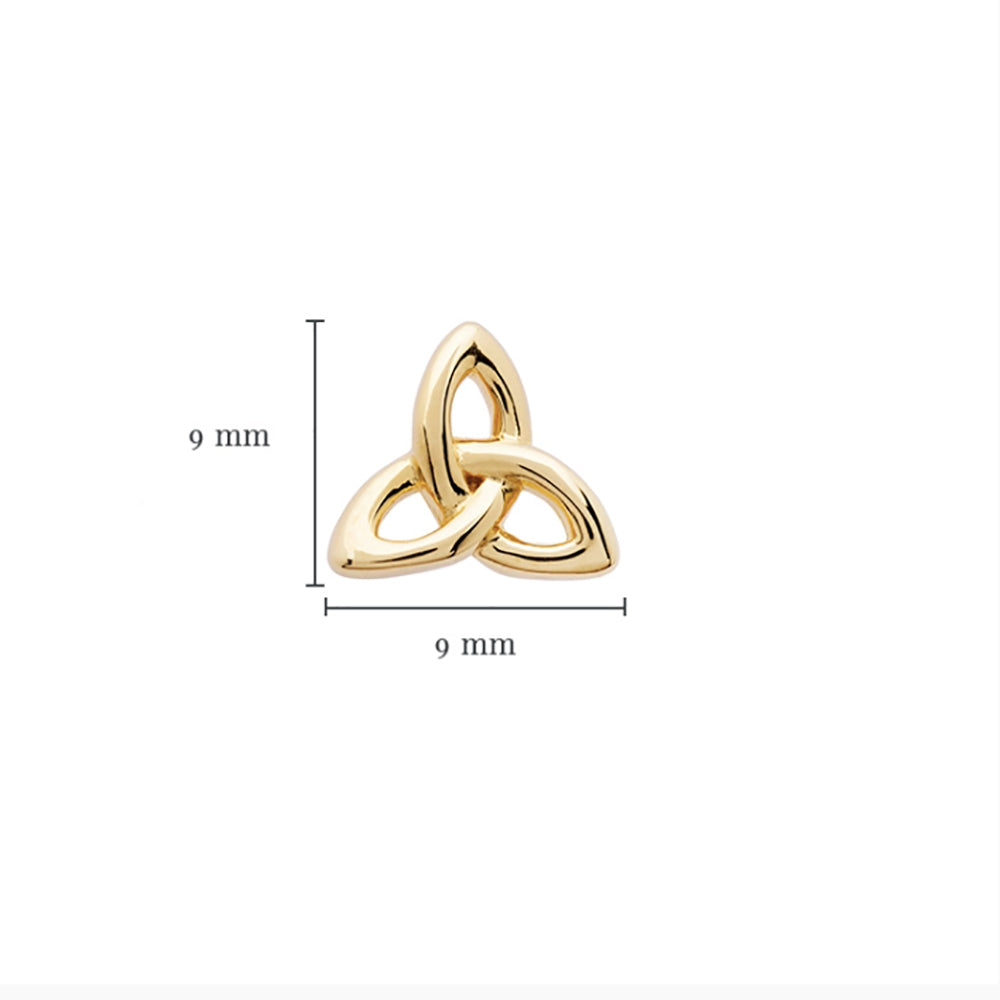 GV22-Stud3 gold Celtic knot stud earring