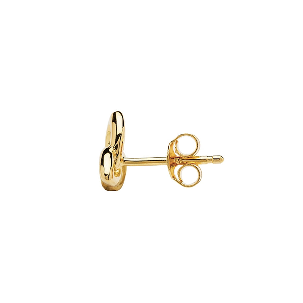 Gold square stud earring GV22