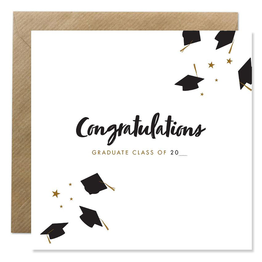 Happy Graduation card with congratulations message.
