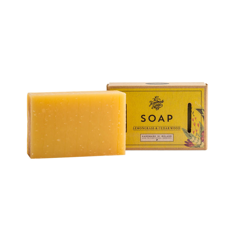 Square lemongrass & cedarwood soap bar