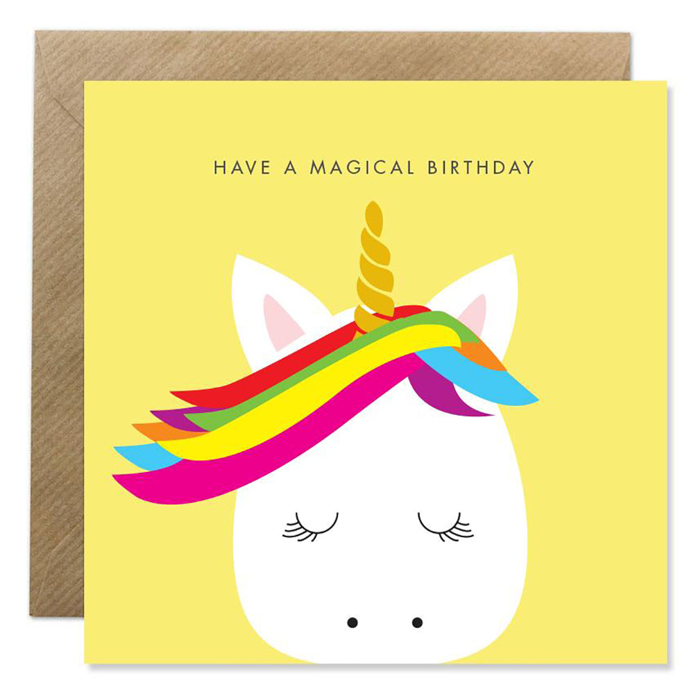 Magical Unicorn Birthday Card